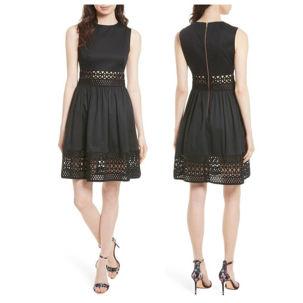 TED BAKER LONDON Dayzey Lace Paneled Dress (2)